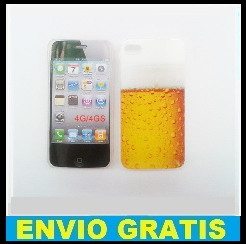 FUNDA CARCASA PARA IPHONE 4 4S MODELO CERVEZA